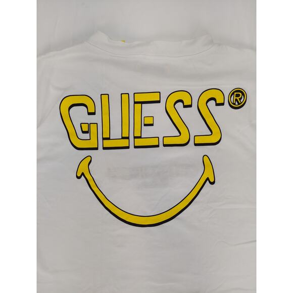 Vintage Guess Originals x Chinatown Market Smiley Face Short Sleeve Tee White L - Picture 1 of 10